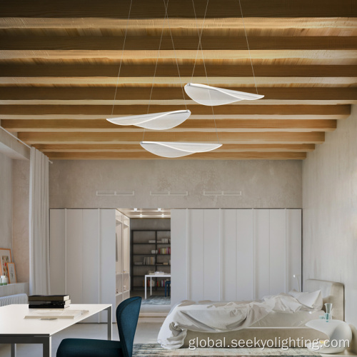 Minimalist Ceiling Light Leaf Shape Acrylic Light Guide LED Pendant Light Factory